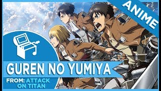 Attack on Titan Shingeki no Kyojin  Guren no Yumiya Opening Music Box [upl. by Ayhtak]