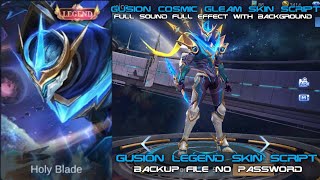 Gusion Legend Skin Script With Recall Full Effect With Background No Password [upl. by Holmun177]