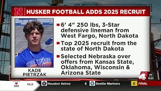 Husker football lands another class of 2025 recruit [upl. by Nonad63]