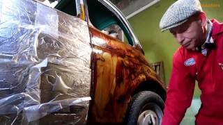 Old Fiat 500 Rust Removal With Molasses and Cider Vinegar [upl. by Doomham]