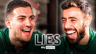 How many Portuguese footballers can Bruno Fernandes amp Dalot name in 30 seconds  LIES [upl. by Tuckie]