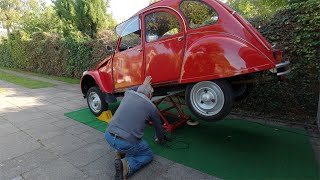 2CV veilig en makkelijk sleutelen met minihefbrug van HBM [upl. by Amal]