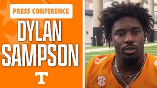 Dylan Sampson talks during the media day to kickoff fall camp I Tennessee Football I GBO [upl. by Massarelli840]