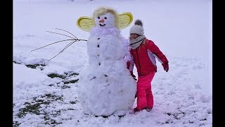 𝗞𝗿𝗲𝗮𝘁𝗶v 𝗺𝗶𝘁 𝗟𝗲𝗻𝗮 ⛄ Willst du einen Schneemann bauen  Winterspaß  How to make a snowman [upl. by Jodie]