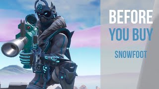 Before You Buy  SnowFoot  Fortnite Skin Review [upl. by Sauer874]