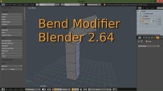 Bend Modifier In Blender 26x [upl. by Kanor492]