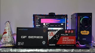 SAPPHIRE AMD RADEON RX 6500XT EKRAN KARTI VE GAMEFORCE GFSERIES 550WATT 80PLUS BRONZE PSU Ä°NCELEMESÄ° [upl. by Zeke]