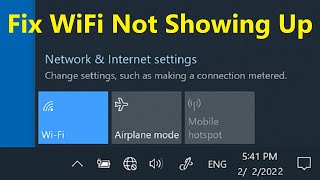 How to Fix WiFi Not Showing Up on Windows 10  Howtosolveit [upl. by Margalo380]