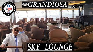 MSC GRANDIOSA Oct 2023 quotSKY Loungequot By Costi [upl. by Nytsirt]