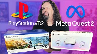 PlayStation VR2 vs Meta Quest 2  Which is BETTER [upl. by Soo]