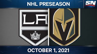 NHL PreSeason Highlights  Kings vs Golden Knights – October 1st 2021 [upl. by Worthy886]