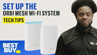 Setting Up the Orbi Mesh WiFi System  Tech Tips from Best Buy [upl. by Nalym119]