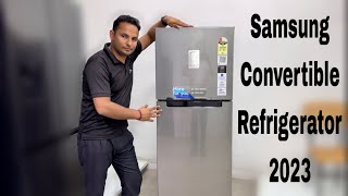 Latest Samsung 256 Liter 2 Star Convertible Refrigerator 2023  RT30 Series  Demo and Unboxing [upl. by Ybeloc]