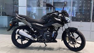 Tvs Raider 125cc 2024 Single Seat New Model Full Black Detailed Review In Hindi  Family Bike [upl. by Tezil]