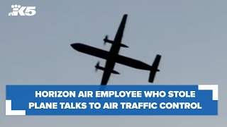 Extended audio Horizon employee talks with air traffic control in cockpit [upl. by Devy261]