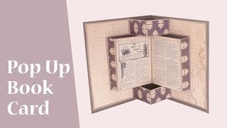 Pop Up Book Card Tutorial [upl. by Atnahs75]