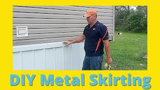 Stepbystep how to DIY Install Metal Skirting on a Mobile home or building [upl. by Diego]