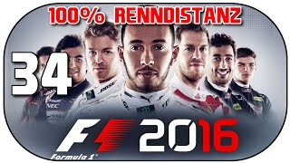 F1 2016 34  Rennen in Spanien  100 Renndistanz ★ 60fps Lets Play F1 2016 Deutsch [upl. by Lisk62]