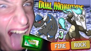 🔴Sfida Dual Monotype🗿ROCCIA amp FUOCO🔥 su Pokemon Smeraldo Randomizer ep3 update 8°gen [upl. by Maryl342]