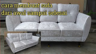 cara membuat sofa  cara bikin sofa minimalis sendiri  membuat sofa retro [upl. by Aneeram]