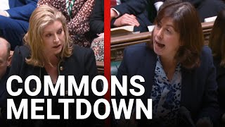 House of Commons erupts into complete chaos over Gaza ceasefire vote [upl. by Bodwell398]