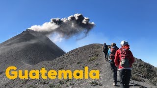 Hiking Acatenango and Fuego Volcanoes in Guatemala [upl. by Burta]