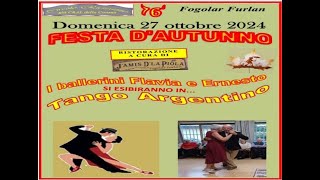 FESTA DAUTUNNO CON INCONTRO CON FLAVIA ED ERNESTO CHIABOTTO CHE ESIBIRANNO IN  TANGO ARGENTINO [upl. by Annaitsirhc]