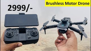 Best Brushless Motor Drone With HD Camera obstacle avoidance Foldable Quadcopter Drone WIFI FPV [upl. by Meibers]