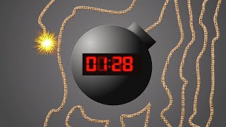 2 Minute Timer With Bomb Explosion No Copyright  Timer Bomb 2min  Digital Timer  Cool Timer [upl. by Liagaba14]