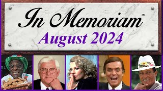 In Memoriam August 2024 Famous Faces We Lost in August 2024 [upl. by Hael]