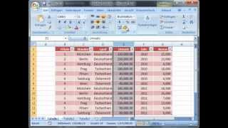 Tabellen Erstellen in MS Excel  Excellernende [upl. by Watson]