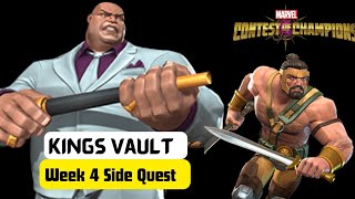 New Side Quest  Kings vault Week 4  How to fight kingpin easily with Hercules  mcoc [upl. by Elle]