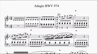 Bach  Adagio BWV 974 [upl. by Aihsile937]