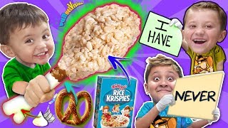 NEVER HAVE I EVER  DIY THANKSGIVING TURKEY LEG w Rice Krispies Treats FUNnel Family Recipe [upl. by Wiggins]