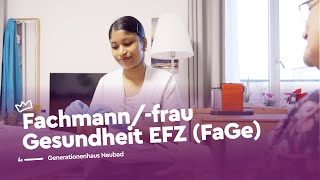 Fürsorgen als Fachmannfrau Gesundheit EFZ  Generationenhaus Neubad  Lehrstellenvideo  Yousty [upl. by Arihsak]