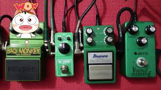 IBANEZ TS9 MINI VS TS9DX  DIGITECH BAD MONKEY  JOYO VINTAGE OVERDRIVE ibanez digitech joyo ts9 [upl. by Salene532]