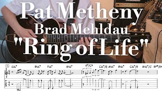 Pat Metheny  Brad Mehldau quotRing of Lifequot TAB譜  Jazz Guitar [upl. by Lyrradal]