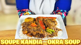 Senegalese Okra Soup Soupe Kandia  African Food Recipes [upl. by Granoff]