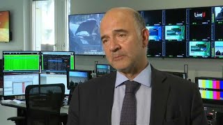 Pierre Moscovici quotItália deve focarse na dívida públicaquot [upl. by Nilyaj390]