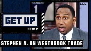 Stephen A reacts to Russell Westbrook joining LeBron and the Lakers  Get Up [upl. by Cirle907]