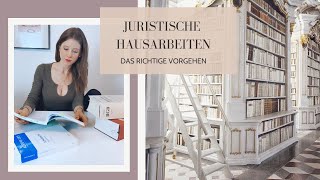 Das RICHTIGE Vorgehen bei juristischen Hausarbeiten In 4 Schritten zur Bestnote  Jura Studium [upl. by Ayhtin]