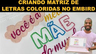 Letras coloridas para bordar [upl. by Silenay]