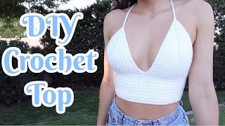 Crochet Top Tutorial Beginner Friendly  How to Crochet a Top [upl. by Bondie379]