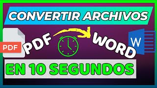 CONVERTIR PDF A WORD EDITABLE EN 3 PASOS 😎 [upl. by Srevart]