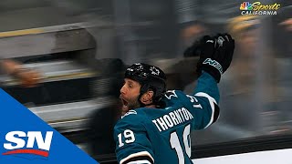 Joe Thornton Scores 400th Career Goal [upl. by Swihart291]