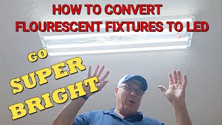 How to Easily Convert Fluorescent to LED  Step by Step Instructions Ballast Bypass [upl. by Lotsyrk]