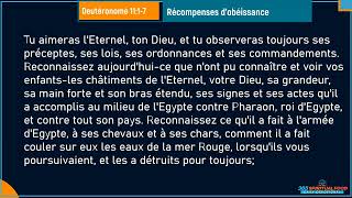 Récompenses dObéissance  Verset du Jour Janvier 272023  Deutéronome 101222  Audio [upl. by Dagnah546]