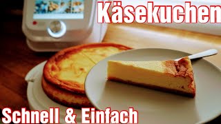 MCC  Backen  Käsekuchen einfach amp schnell  Monsieur Cuisine Connect  Rezepte Test 🎬 [upl. by Schechter74]