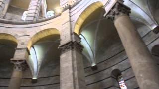 Amazing echo in baptisterium in Pisa Italy [upl. by Buffum]