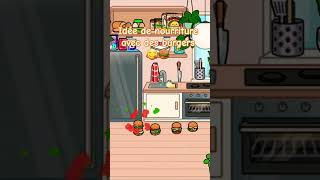 Toca boca food recipes with burgers 😋🍔 tocarainbowtoca  Toca Rainbow [upl. by Akemaj]